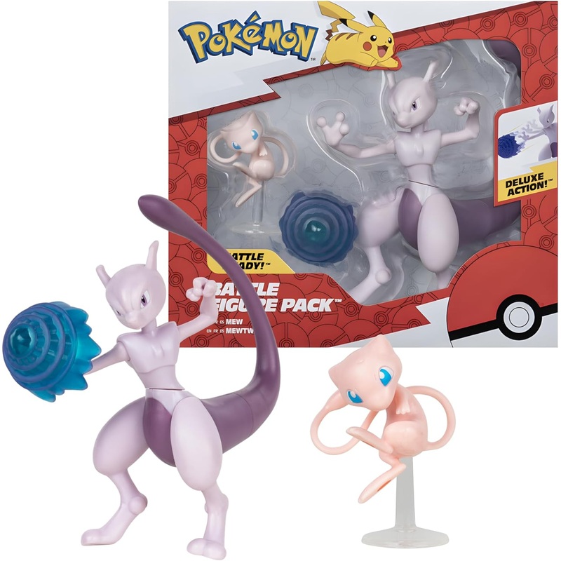 POKEMON PKW2941 MEW MEWTWO BATTLE FIGURE 2PACK