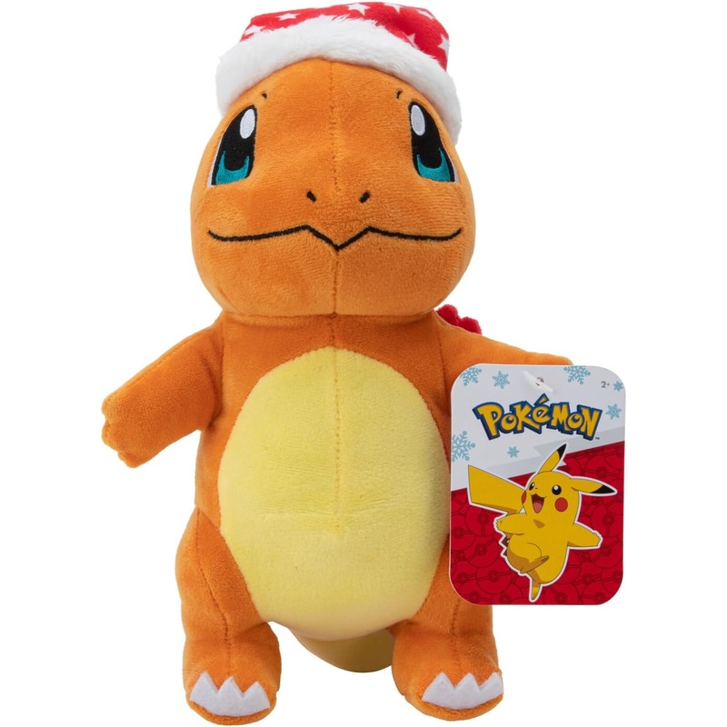 POKEMON PKW3103 CHARMANDER WITH SANTA HAT 8 INCH SEASONAL PLUSH