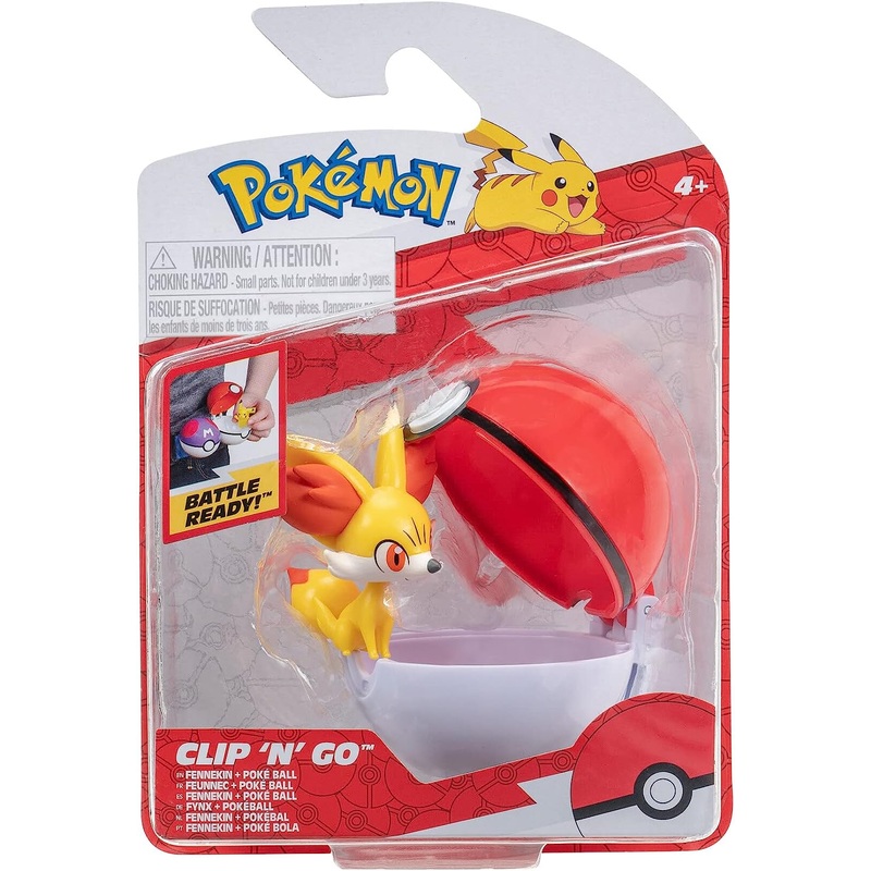 POKEMON PKW3132 CLIP N GO FENNEKIN + POKE BALL