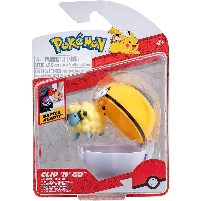 POKEMON PKW3137 CLIP N GO MAREEP + LEVEL BALL