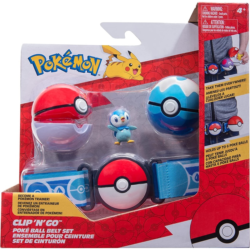 POKEMON PKW3159 CLIP N GO POKE BALL BELT SET
