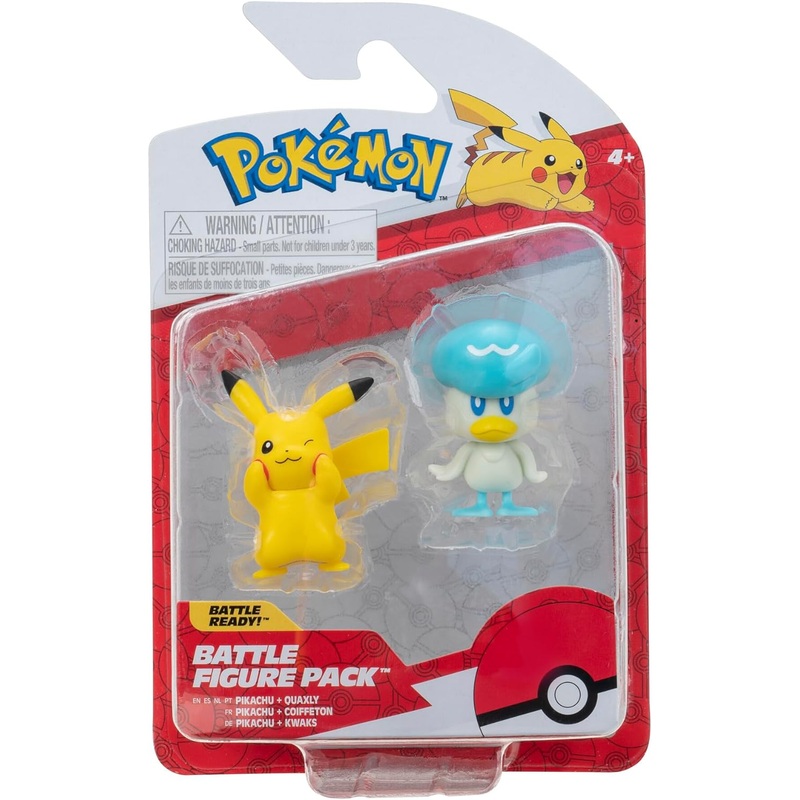 POKEMON PKW3357 BATTLE FIGURE PACK PIKACHU & QUAXLY