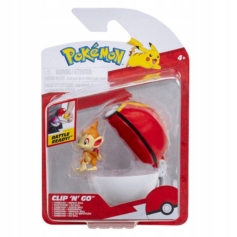 POKEMON PKW3640 CLIP N GO CHIMCHAR  & REPEAT BALL