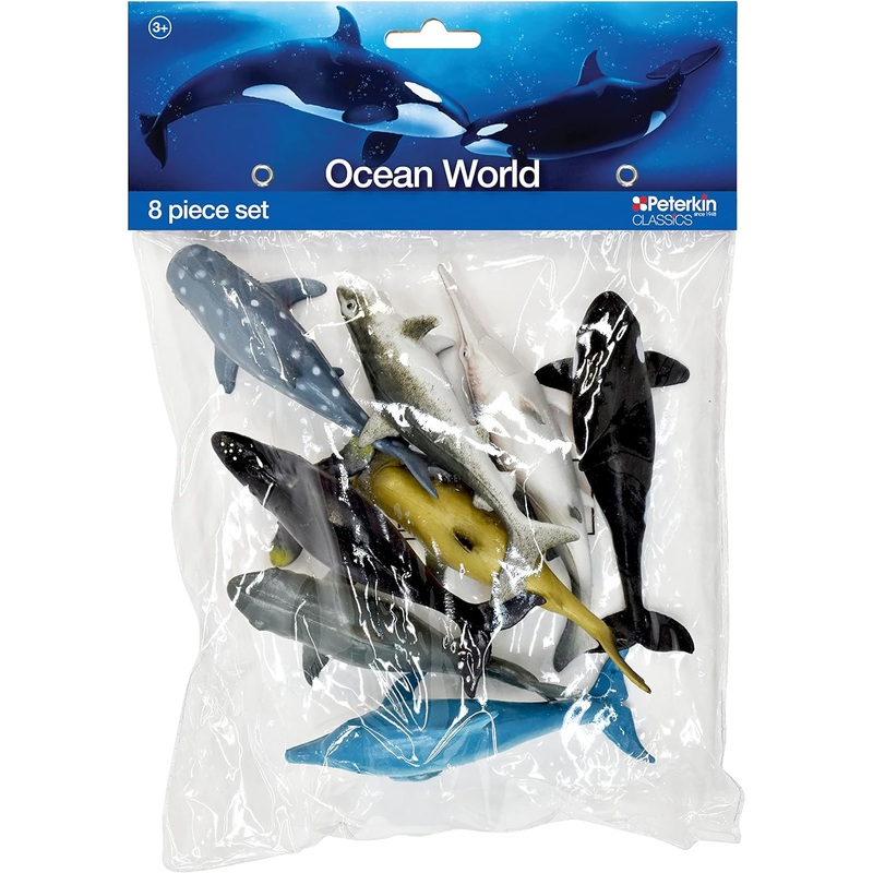 PETERKIN 21038 OCEAN WORLD 8 PIECE SEA LIFE SET