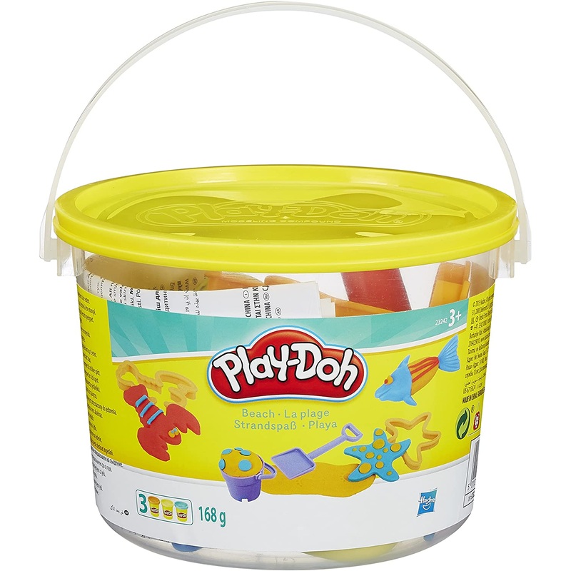 PLAYDOH 23414 MINI BEACH BUCKET CREATIONS (DESIGNS MAY VARY)