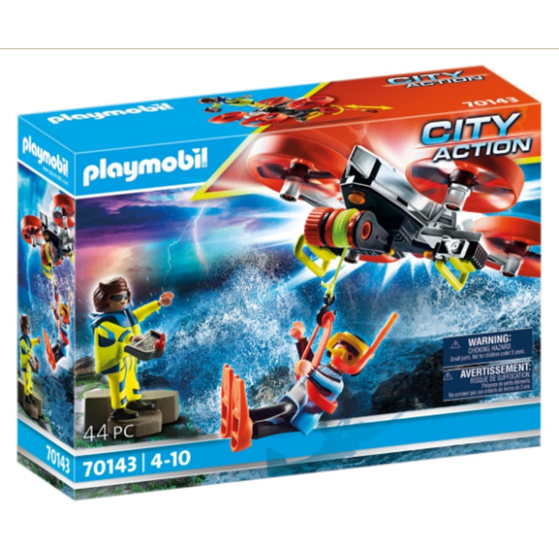 PLAYMOBIL 70143 CITY ACTION SEA RESCUE DIVER RESCUE