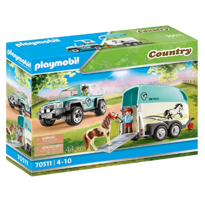 PLAYMOBIL 70511 COUNTRY CAR WITH PONY TRAILER
