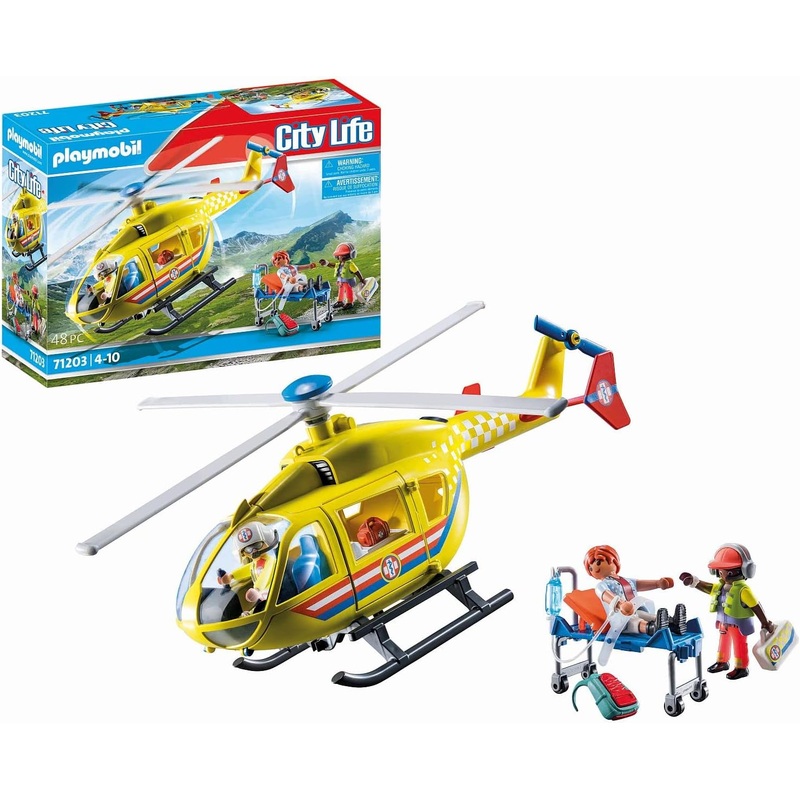 PLAYMOBIL 71203 CITY LIFE MEDICAL HELICOPTER