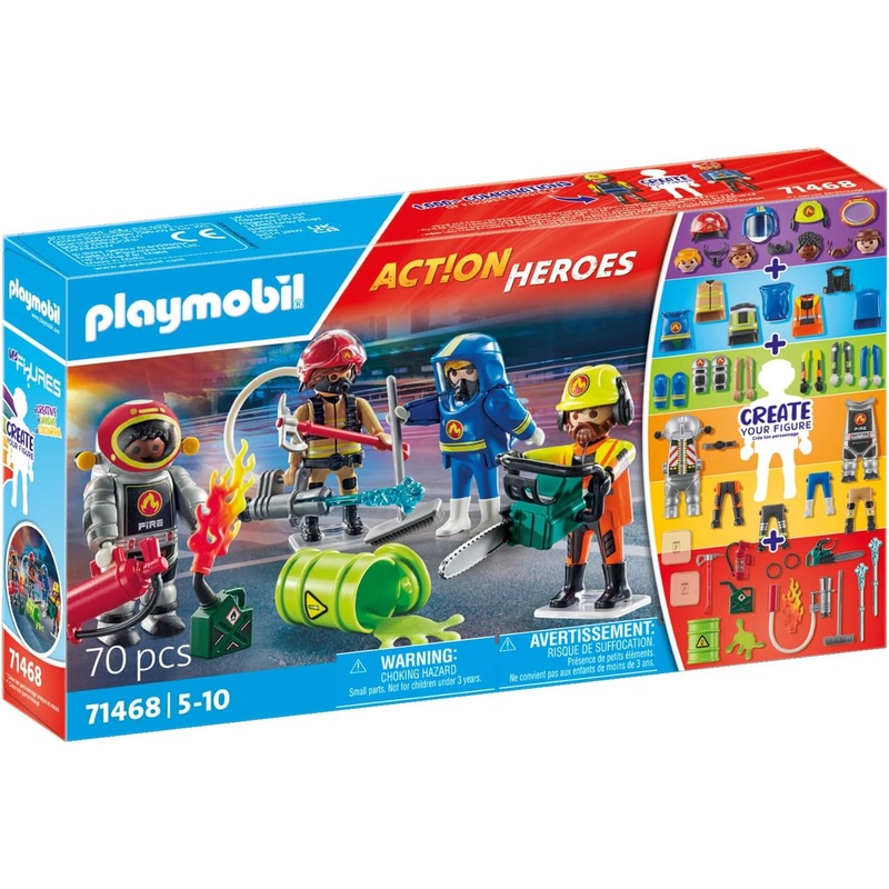 PLAYMOBIL 71468 ACTION HEROES MY FIGURES FIRE RESCUE