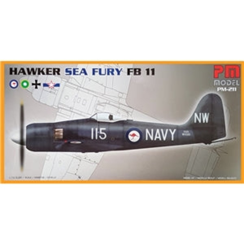 PM MODELS PM-211 HAWKER SEA FURY FB11  1/72 SCALE