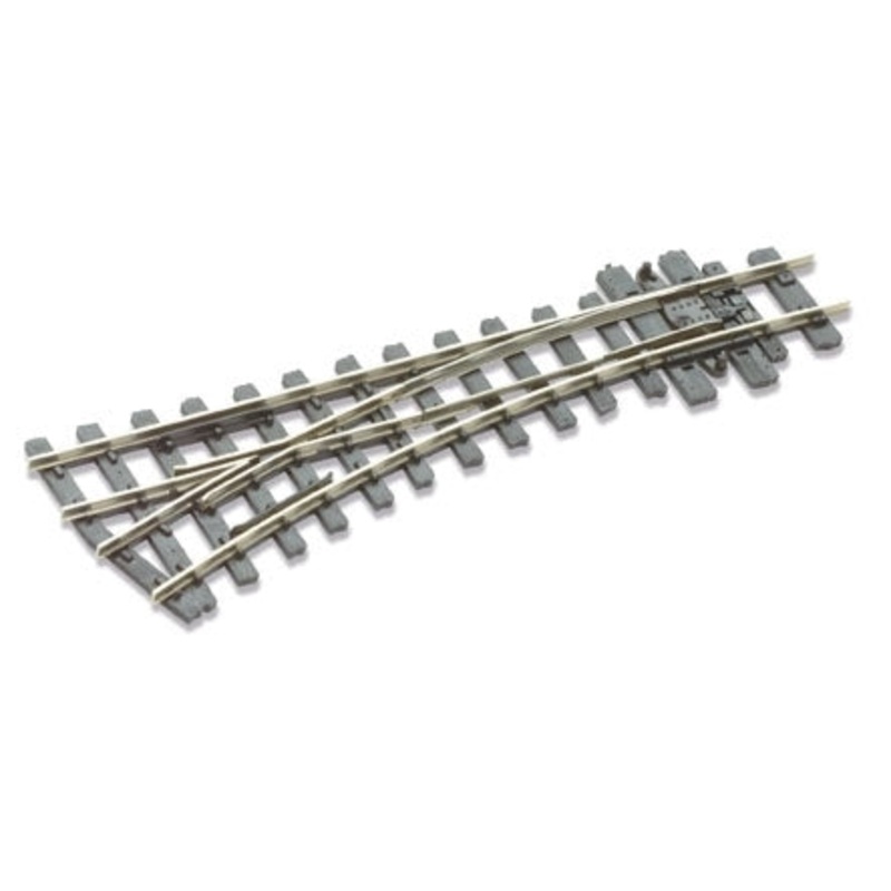 PECO SL-E492 LEFT  HAND SMALL RADIUS TURNOUT OO-9 TRACK CODE 80