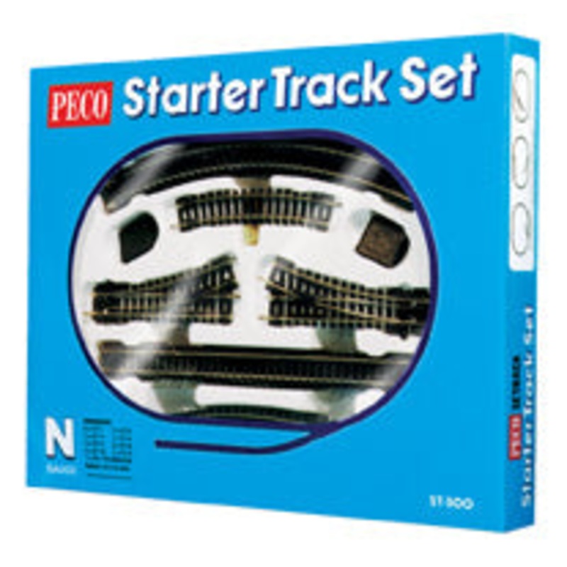 PECO ST-300 STARTER TRACK SET COMPLETE BOXED N GAUGE SETRACK CODE 80 UNIVERSAL  RIGID TRACK TRACKAGE SYSTEM