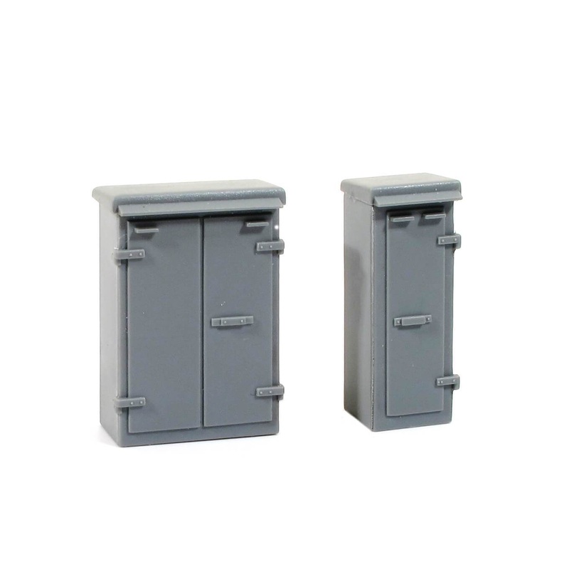 PECO WILLS KITS SS88 RELAY BOXES SET 2 00 GAUGE