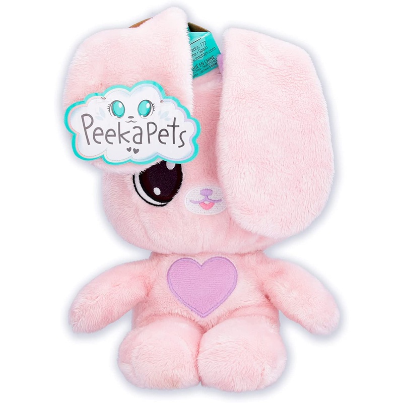 PEEKAPETS 906778 PINK BUNNY PLUSH