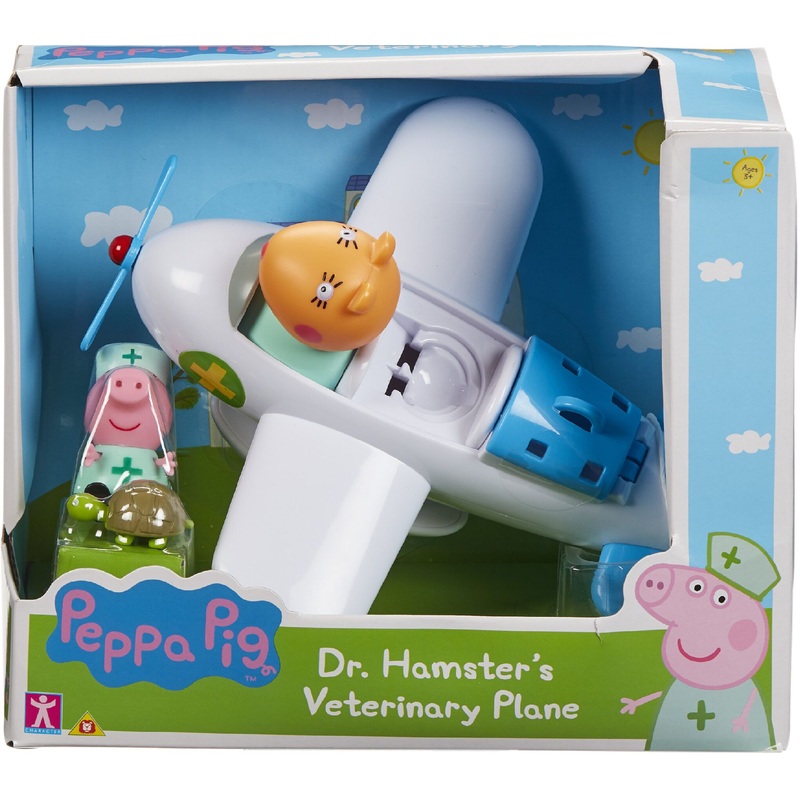 PEPPA PIG 7349 DR HAMSTERS VETERINARY PLANE
