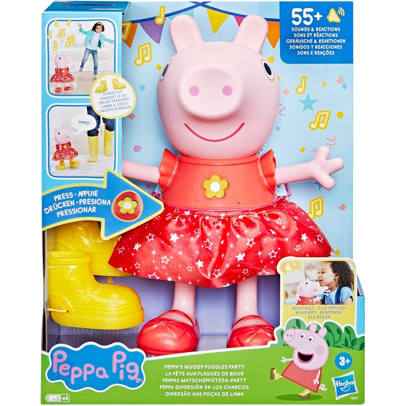 PEPPA PIG F8873 PEPPA'S MUDDY PUDDLES PARTY 55+ SOUNDS AND REACTIONS