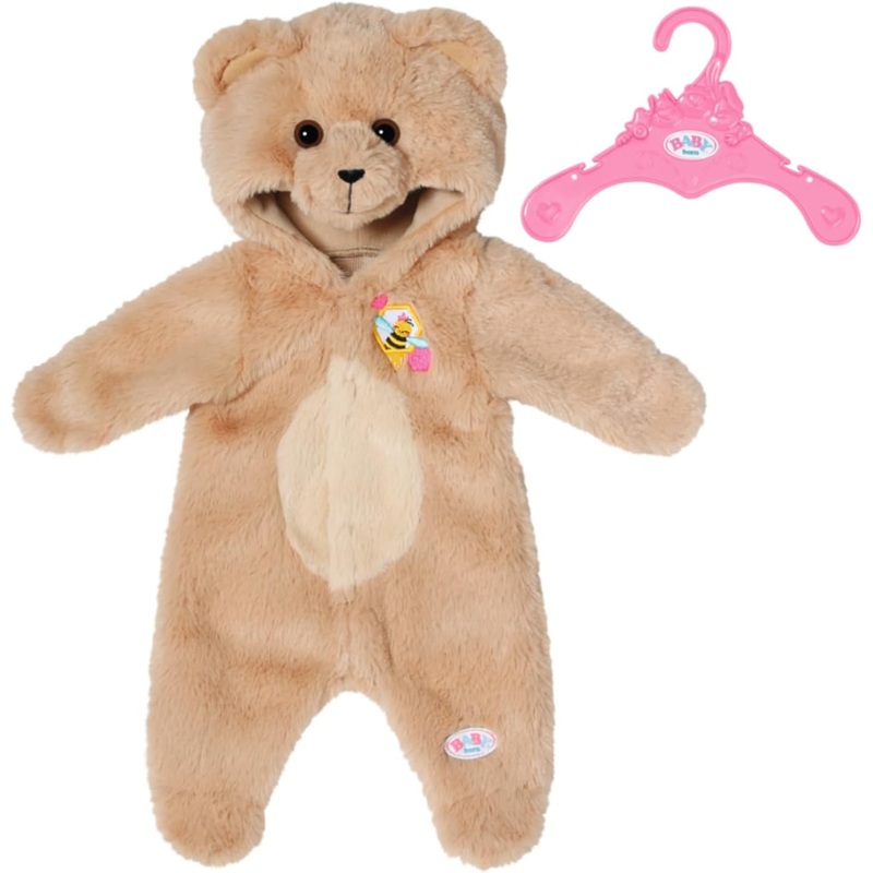 BABY BORN 836088 ONESIE BEAR SUIT 43cm