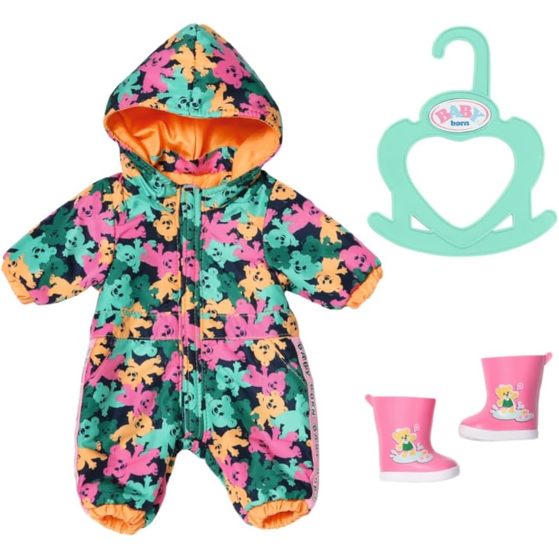 BABY BORN 836323 LITTLE OUTDOOR ONESIE WITH WELLIES 36cm