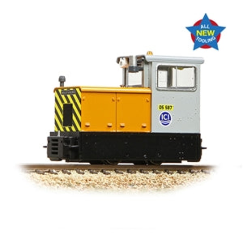 BACHMANN  009 SCALE 392-028 Baguley-Drewry 70hp Diesel ICI Orange & Grey