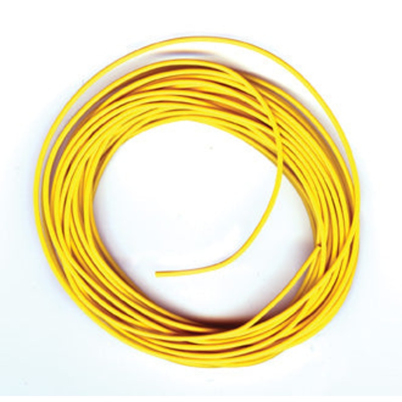 PECO PL-38 Y ELECTRICAL WIRE  YELLOW  3 AMP  16 STRAND PECO LECTRICS  FOR PECO SETRACK AND PECO STREAMLINE  ALL GAUGES