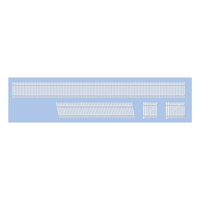 PECO RATIO 243 GWR STATION FENCING STRAIGHTS RAMPS AND GATES N SCALE