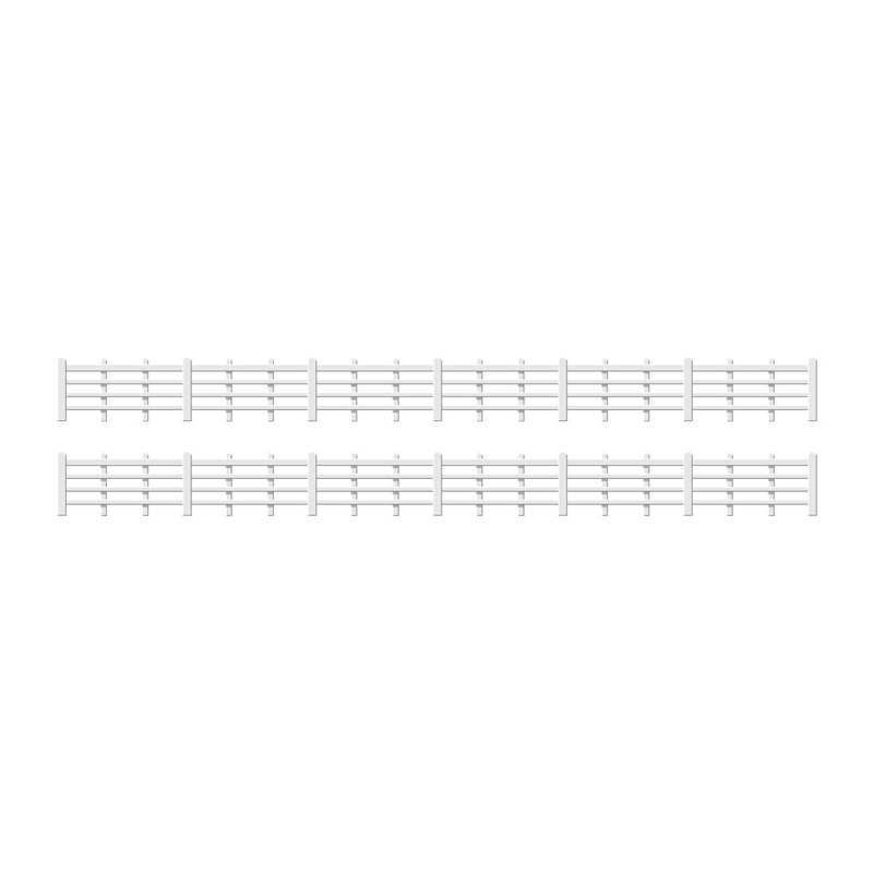 PECO RATIO 424 WOODEN LINESIDE  FENCING  00 SCALE