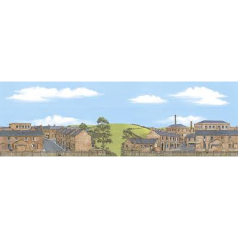 PECO SCENE BACKGROUNDS SK-26 OLD INDUSTRIAL TOWN EXTENSIONS