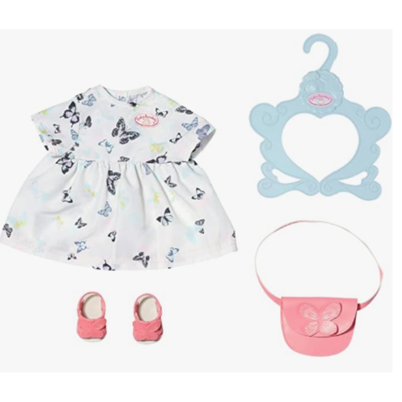 BABY ANNABELL 706701 DELUXE BUTTERFLY DRESS AND SHOES