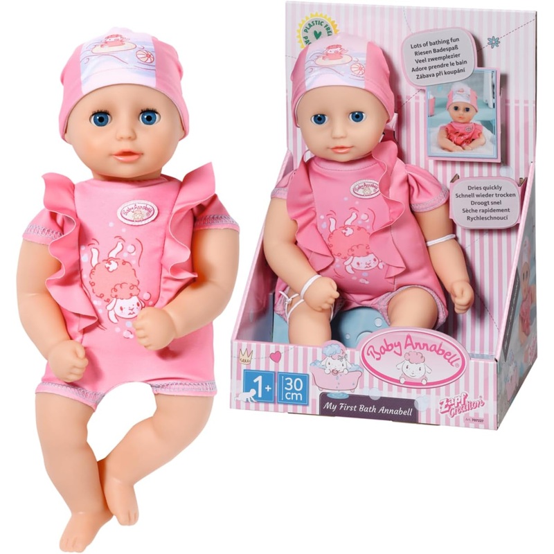 BABY ANNABELL 707227 MY FIRST BATH ANNABELL 30CM DOLL