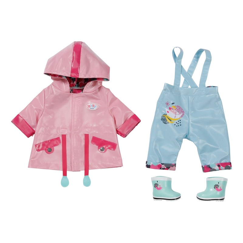 BABY BORN 832578 DELUXE RAIN SET DOLLS CLOTHES 43CM