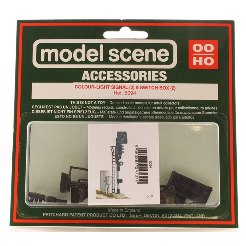 PECO MODELSCENE 5094 COLOUR LIGHT SIGNAL X2 SWITCH BOX X2