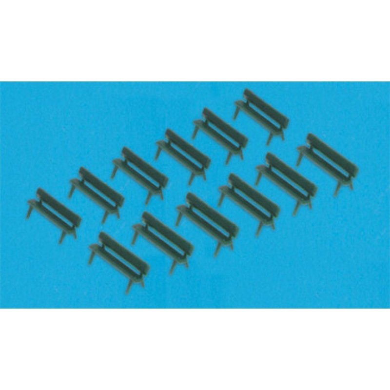PECO MODELSCENE 5180 PLATFORM SEATS  N GAUGE  FIGURES