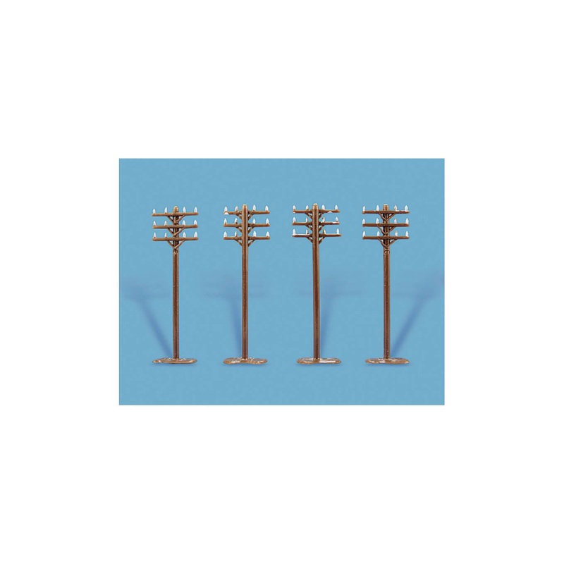 PECO MODELSCENE 5182 TELEGRAPH POLES  N GAUGE  FIGURES
