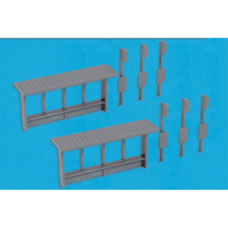 PECO MODELSCENE 5192 BUS STOPS  N GAUGE  FIGURES