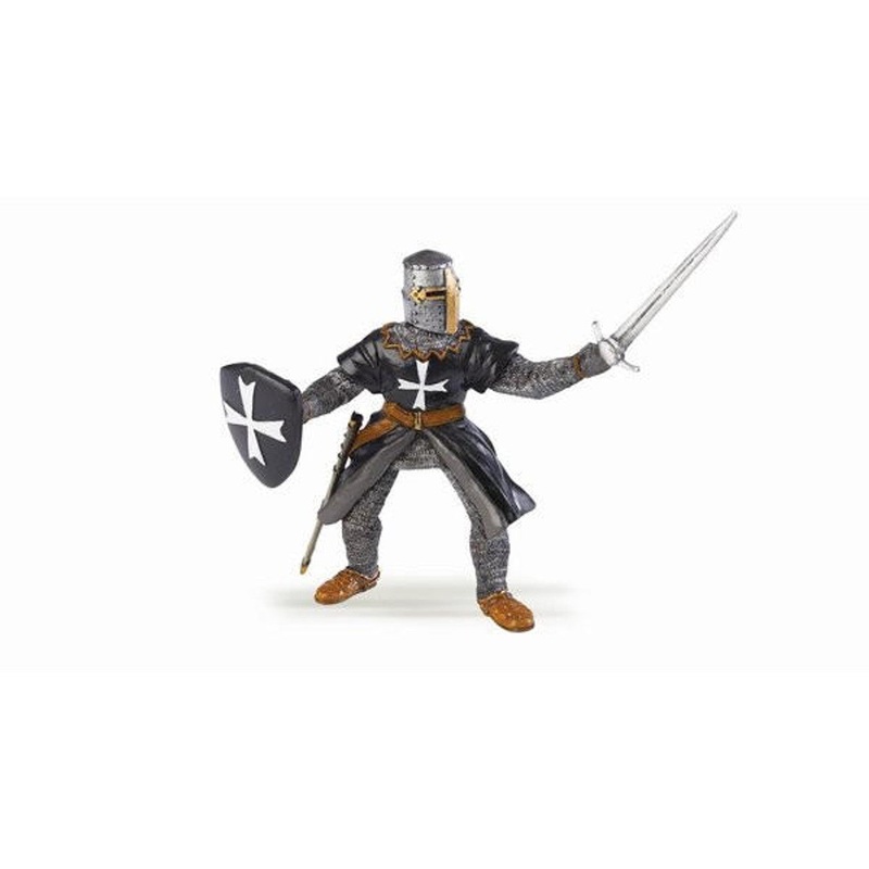 PAPO 39938 HOSPITALLER BLACK ARMOURED KNIGHT WITH SWORD