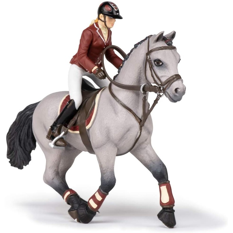 PAPO 51563 COMPETITION HORSE WITH RIDING GIRL
