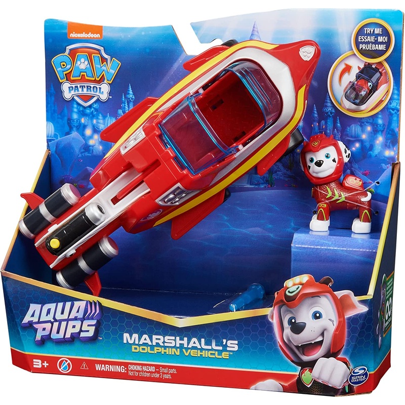 PAW PATROL 20139008 AQUA PUPS MARSHALLS DOLPHIN VEHICLE