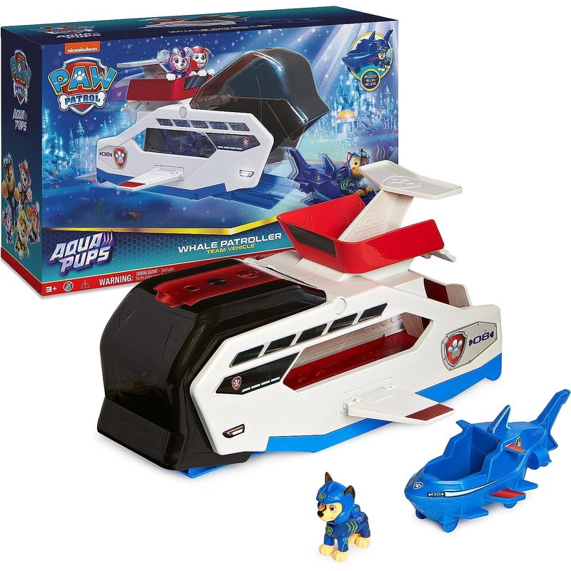 PAW PATROL 20139113 AQUA PUPS WHALE PATROLLER TEAM VEHICLE