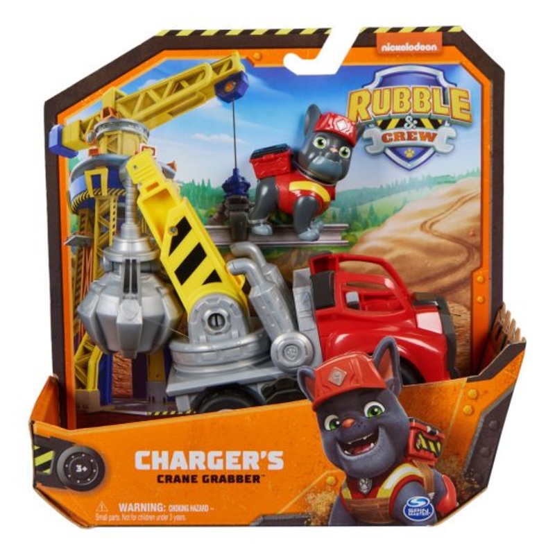 PAW PATROL RUBBLE AND CREW CHARGERS CRANE GRABBER