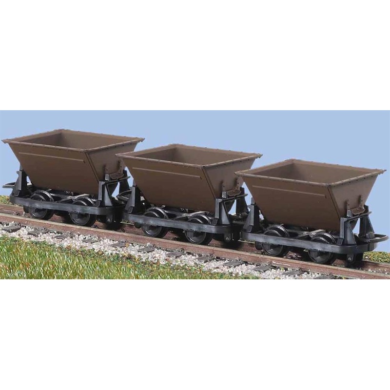 PECO GR-330  HUDSON RUGGA V SKIPS BROWN  OO9 SCALE