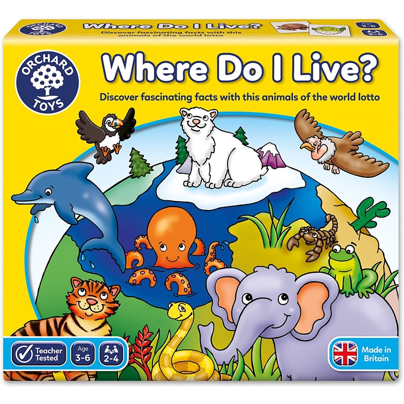 ORCHARD TOYS 069 WHERE DO I LIVE GAME