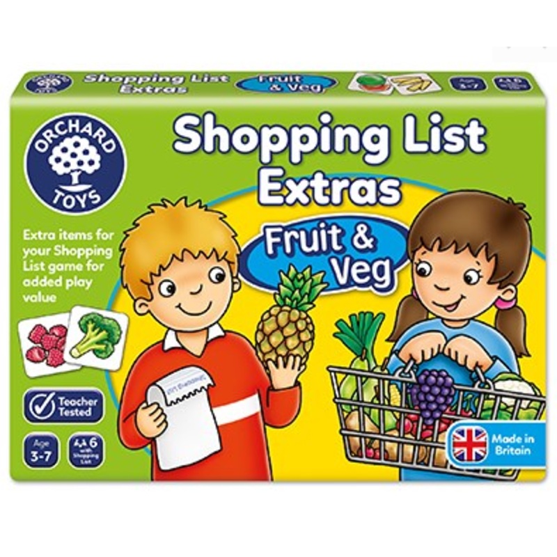 ORCHARD TOYS 090 SHOPPING LIST EXTRAS FRUIT & VEG