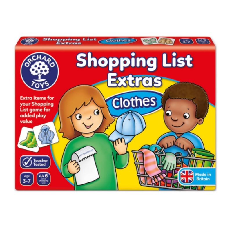 ORCHARD TOYS 091 SHOPPING LIST EXTRAS CLOTHES