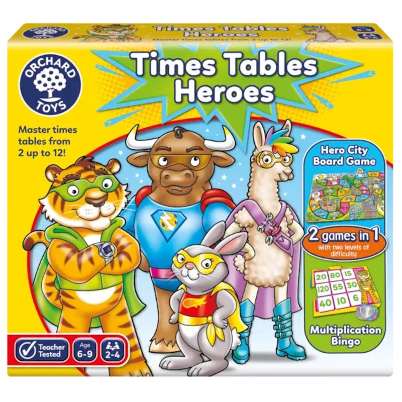ORCHARD TOYS 101 TIMES TABLE HEROES GAME