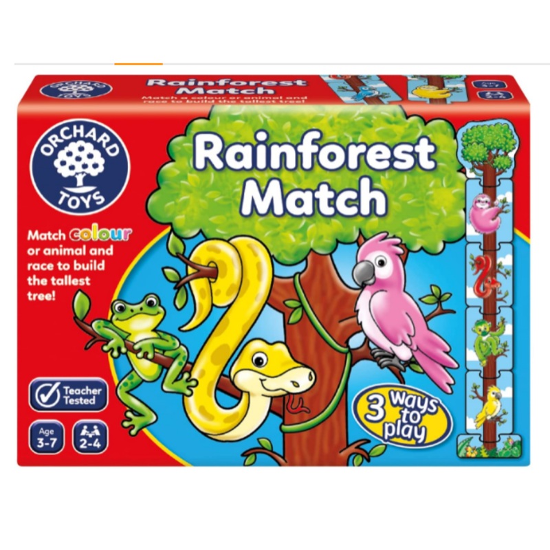 ORCHARD TOYS 111 RAINFOREST MATCH GAME
