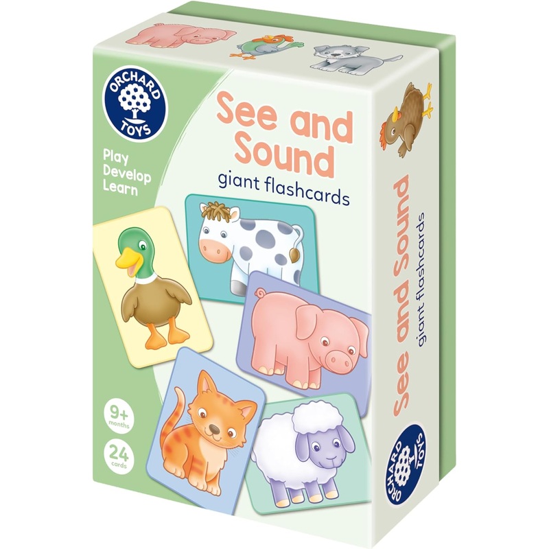 ORCHARD TOYS 132 SEE AND SOUND GIANT FLASHCARDS