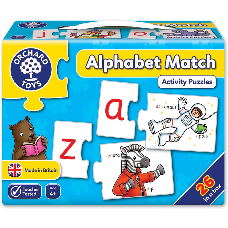 ORCHARD TOYS 222 ALPHABET MATCH JIGSAW PUZZLES