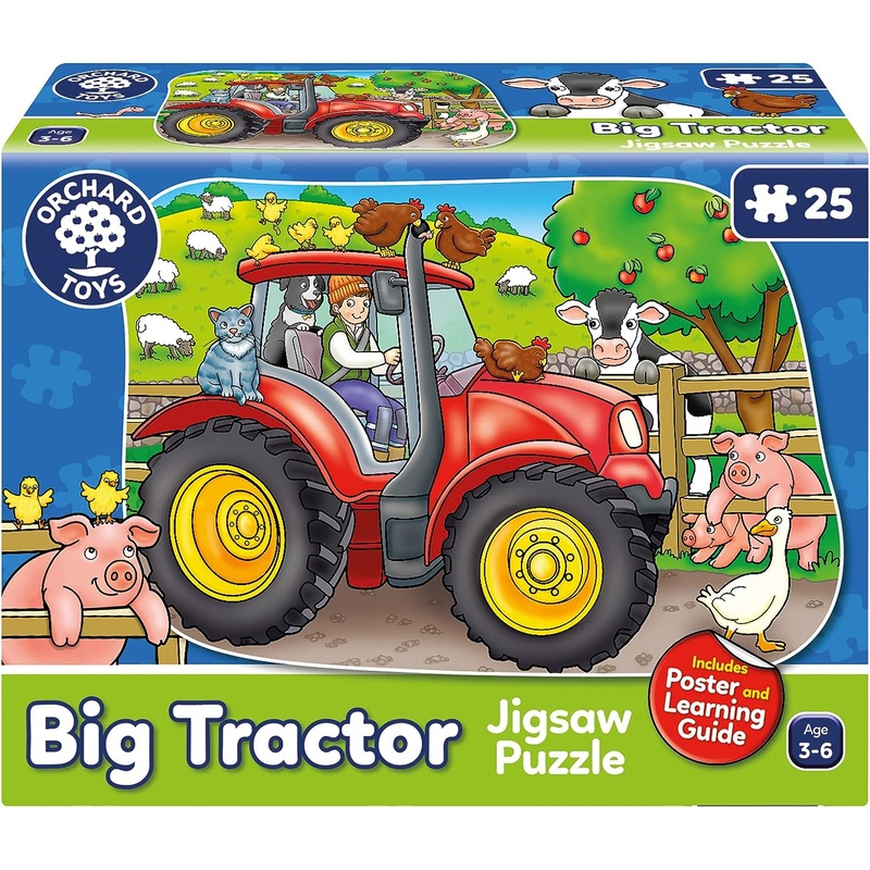 ORCHARD TOYS 224 BIG TRACTOR 25 PIECE JIGSAW PUZZLE