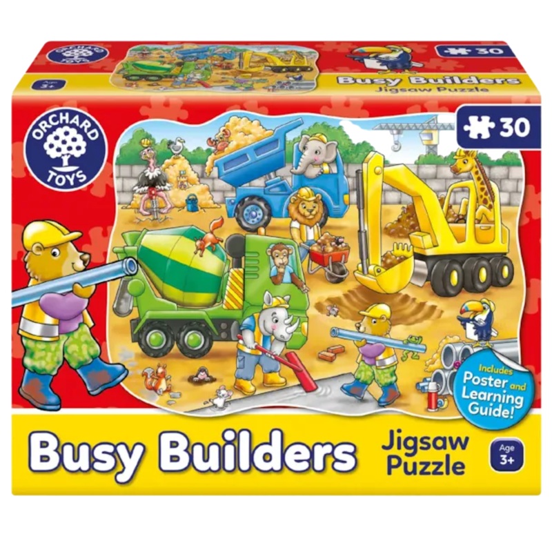 ORCHARD TOYS 299 BUSY BUILDERS JIGSAW PUZZLES