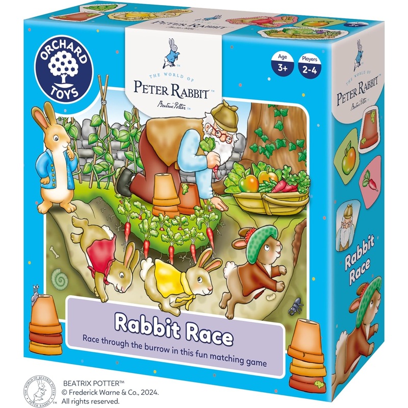 ORCHARD TOYS WPR002 PETER RABBIT RABBIT RACE GAME